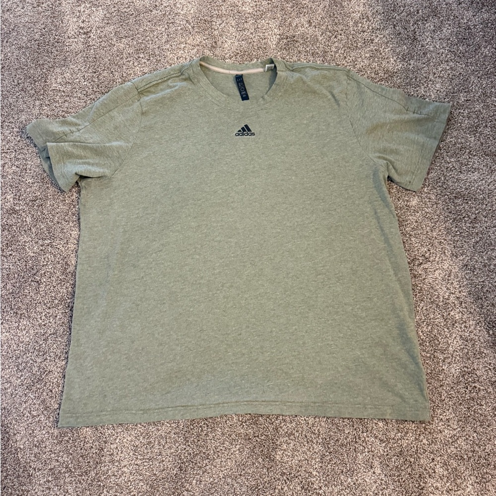 Adidas Men's Olive Short Sleeve Tee